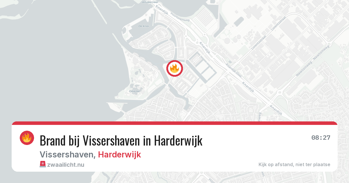 Brand bij Vissershaven in Harderwijk — 16 mei 2026