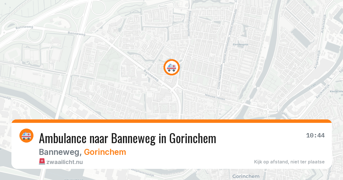 Ambulance naar Banneweg in Gorinchem — 27 jul 2026