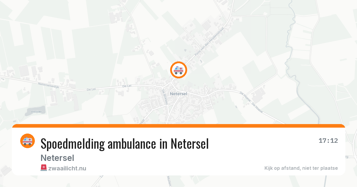 Spoedmelding ambulance in Netersel — 28 jun 2026