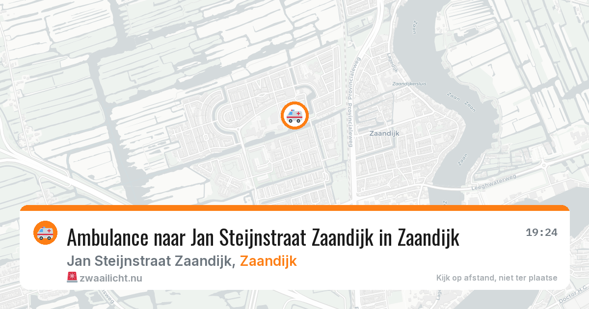Ambulance naar Jan Steijnstraat Zaandijk in Zaandijk — 17 jul 2026