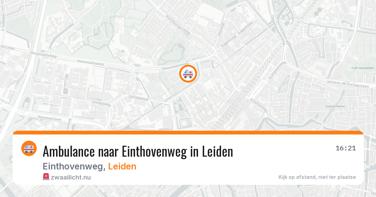 Ambulance naar Einthovenweg in Leiden — 20 mrt 2026