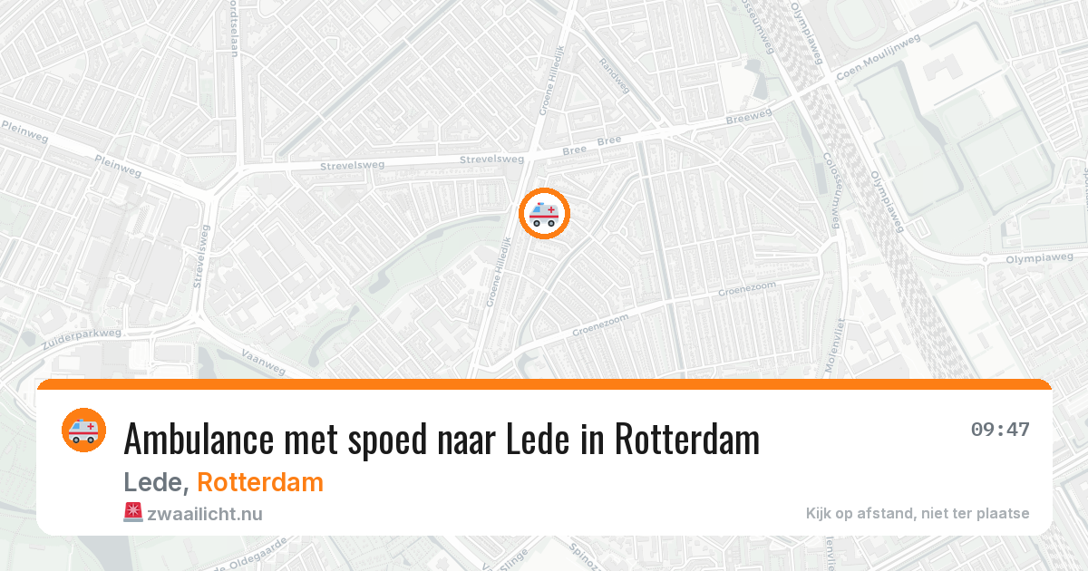 Ambulance met spoed naar Lede in Rotterdam — 5 jun 2026