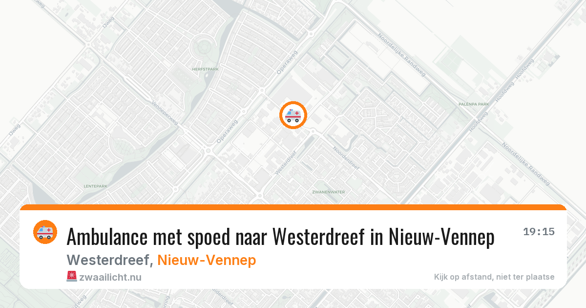 Ambulance met spoed naar Westerdreef in Nieuw-Vennep — 20 apr 2026