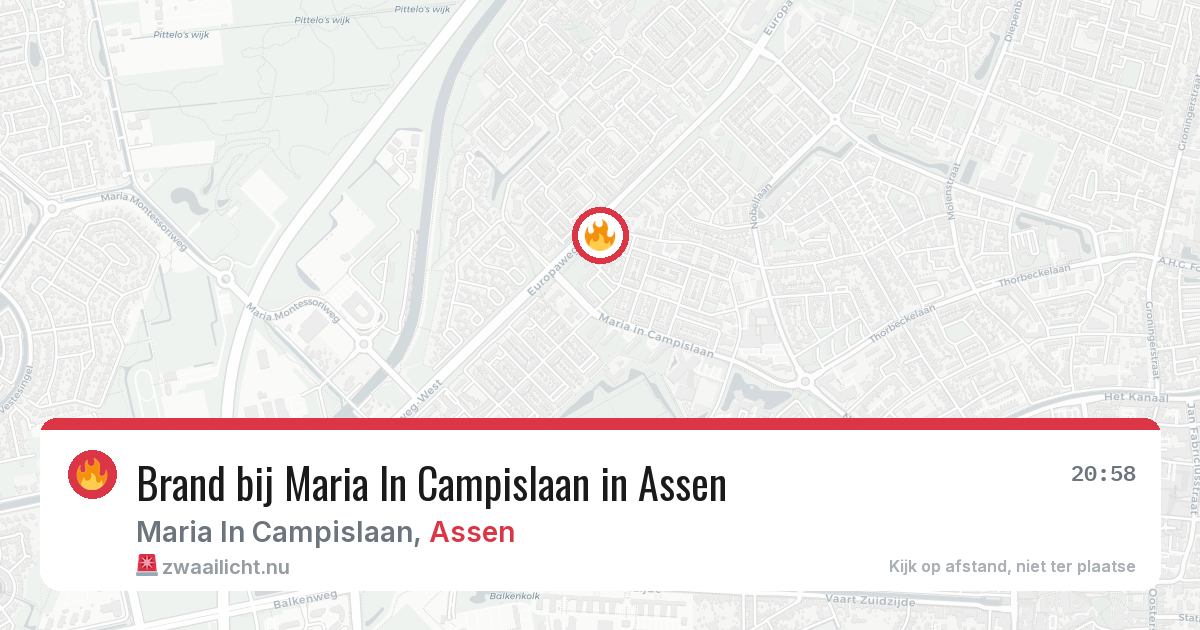 Brand bij Maria In Campislaan in Assen — 15 jul 2026