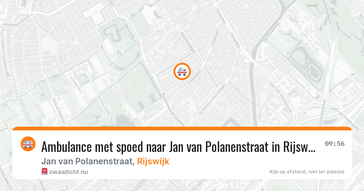 Ambulance met spoed naar Jan van Polanenstraat in Rijswijk — 25 jul 2026