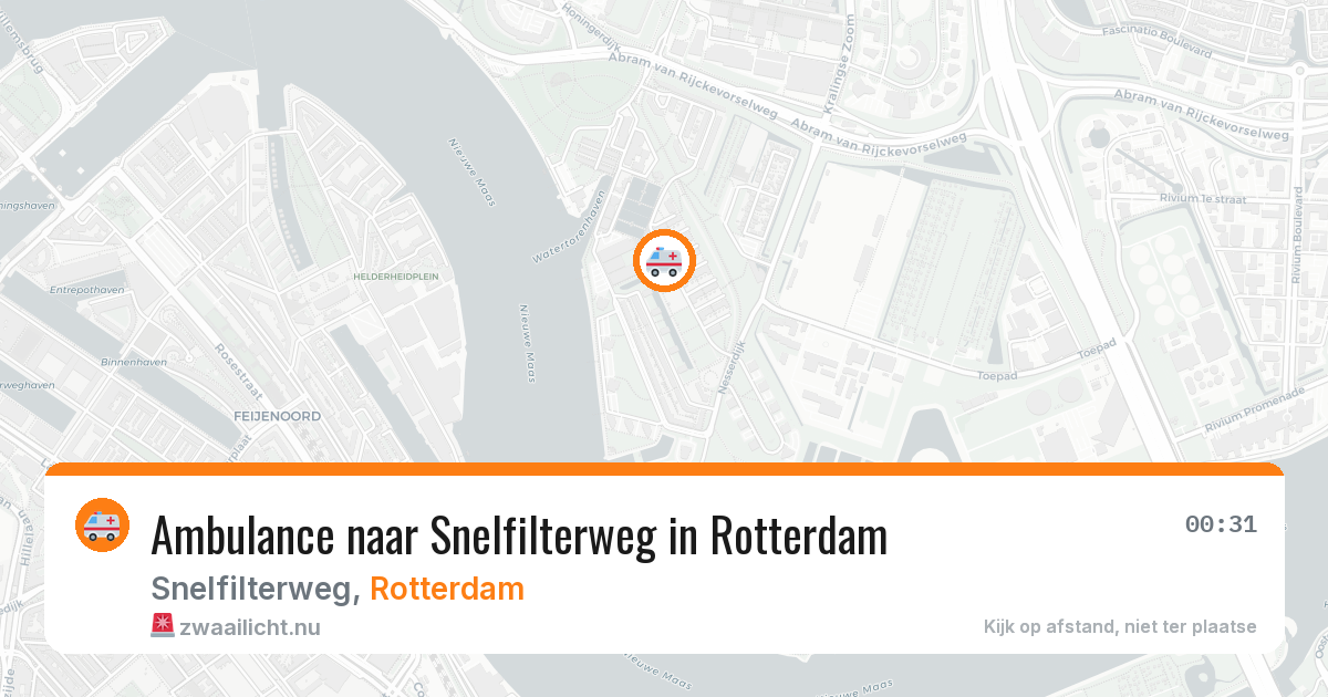 Ambulance naar Snelfilterweg in Rotterdam — 25 jul 2026