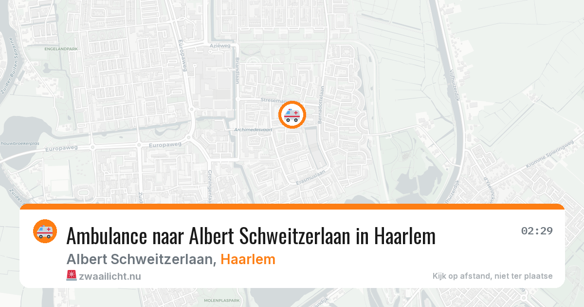 Ambulance naar Albert Schweitzerlaan in Haarlem — 13 jul 2026