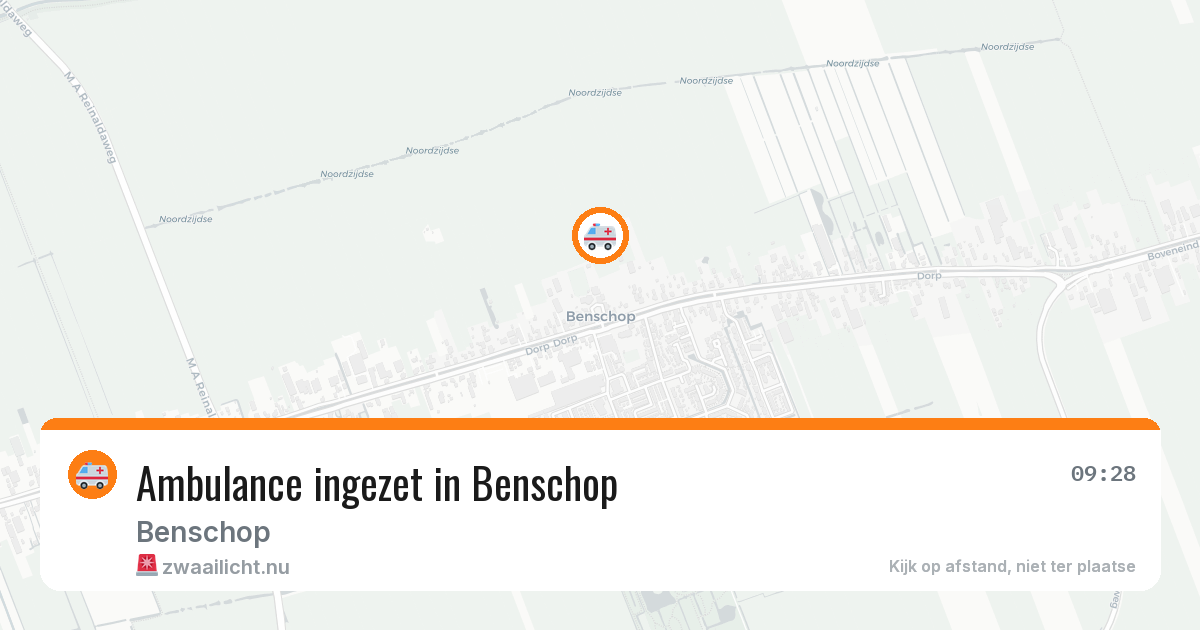 Ambulance ingezet in Benschop — 12 jul 2026