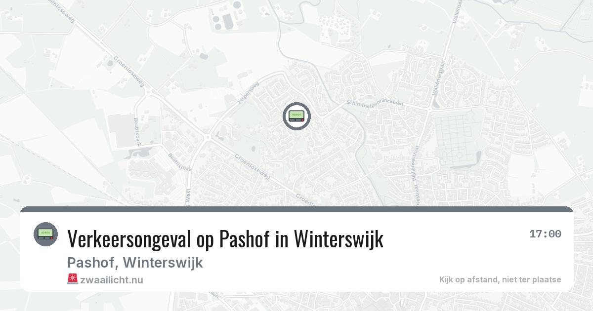 Verkeersongeval op Pashof in Winterswijk — 6 jul 2026