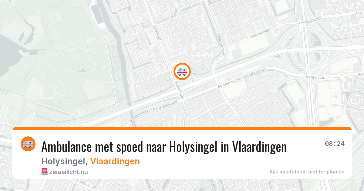 Ambulance met spoed naar Holysingel in Vlaardingen — 25 jul 2026