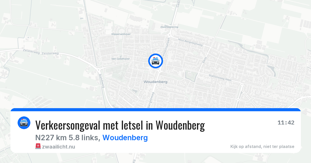 Verkeersongeval met letsel in Woudenberg — 20 apr 2026