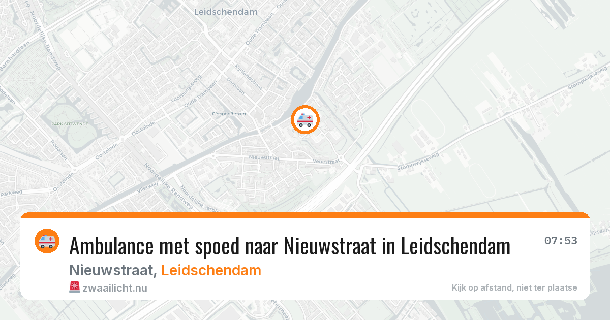 Ambulance met spoed naar Nieuwstraat in Leidschendam — 10 feb 2026