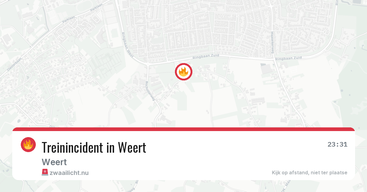 Treinincident in Weert — 14 jul 2026