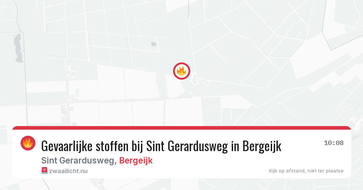 Gevaarlijke stoffen bij Sint Gerardusweg in Bergeijk — 7 apr 2026