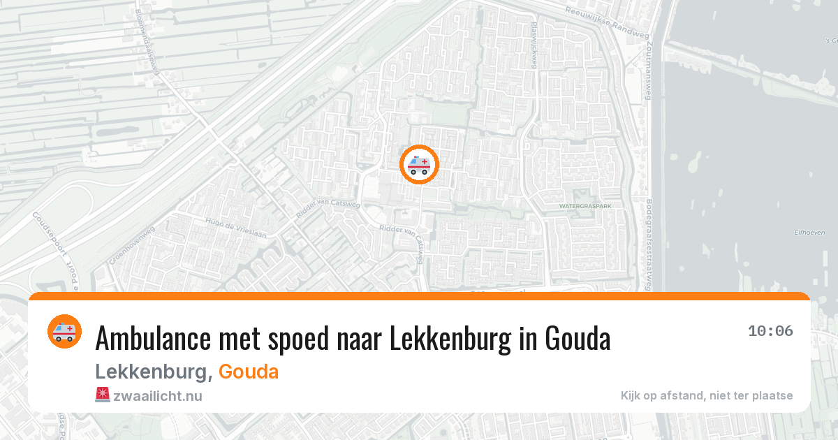 Ambulance met spoed naar Lekkenburg in Gouda — 20 jan 2026
