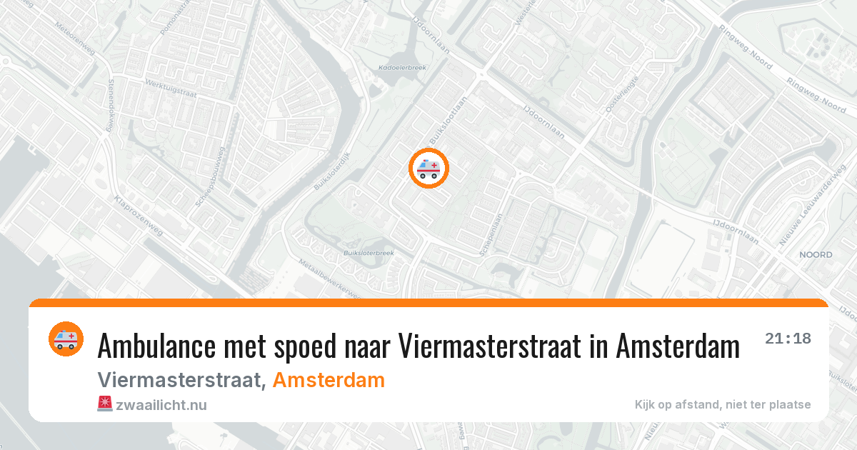 Ambulance met spoed naar Viermasterstraat in Amsterdam — 12 jul 2026