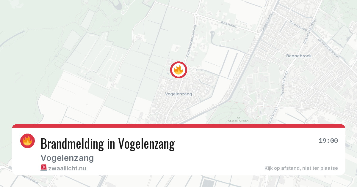 Brandmelding in Vogelenzang — 21 feb 2026