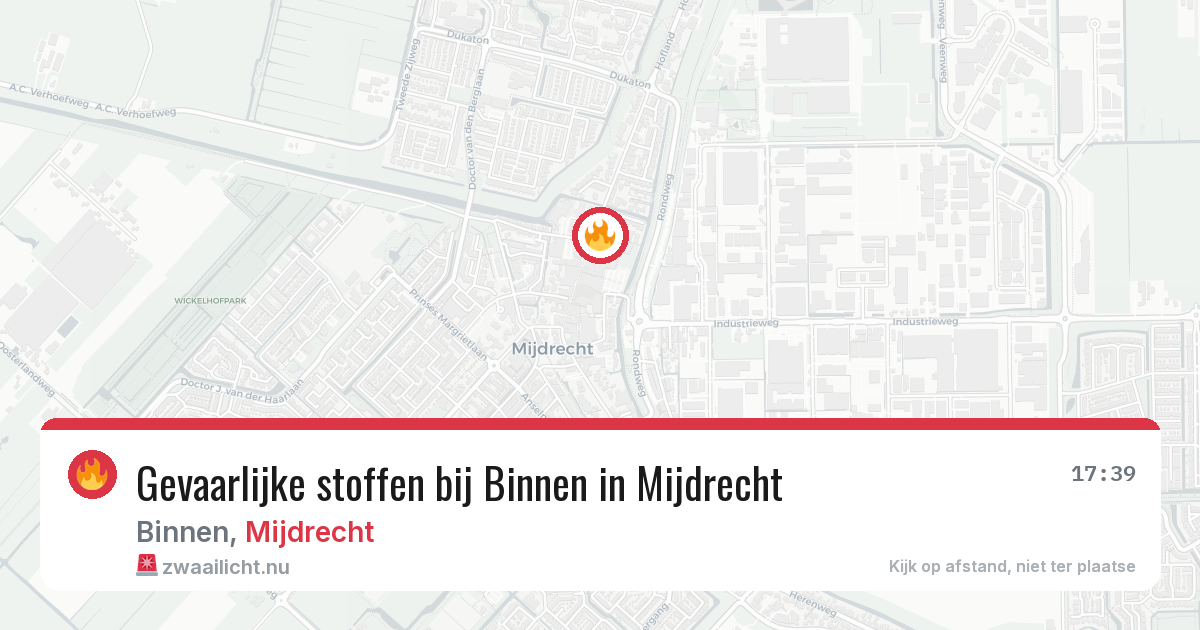 Gevaarlijke stoffen bij Binnen in Mijdrecht — 28 jan 2026