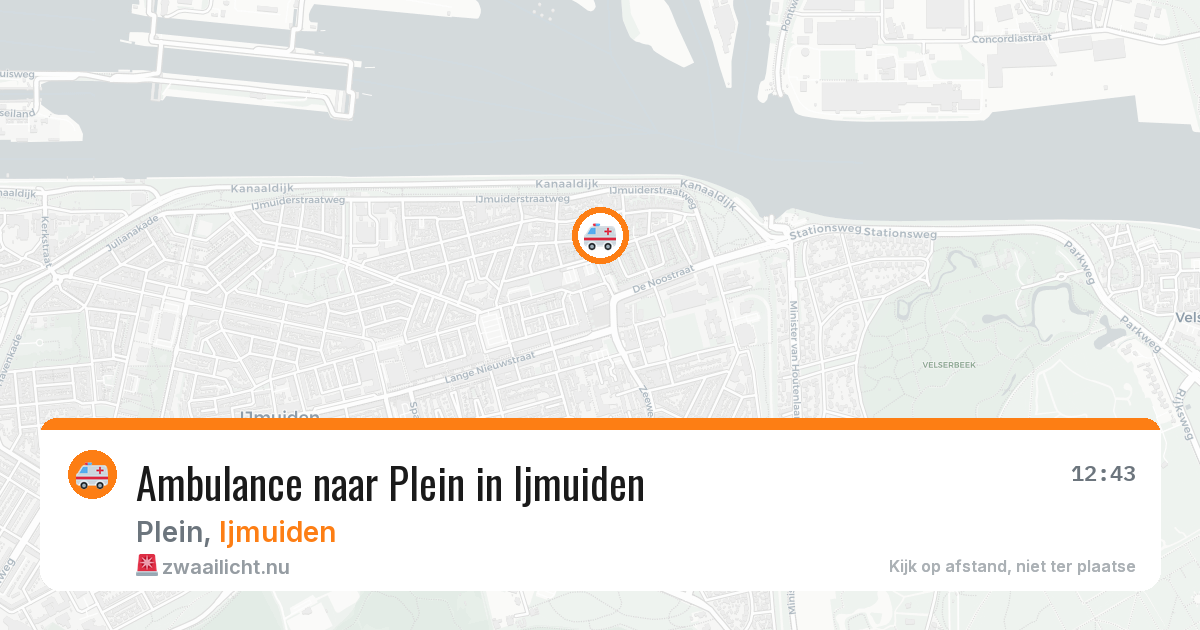 Ambulance naar Plein in Ijmuiden — 16 jul 2026