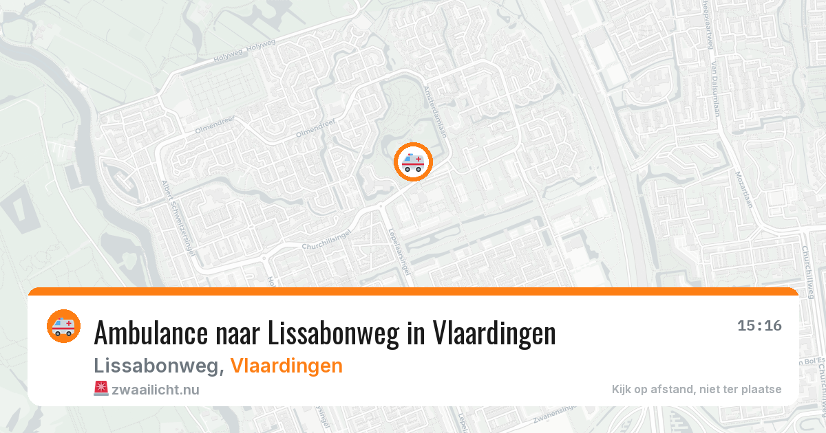 Ambulance naar Lissabonweg in Vlaardingen — 15 jul 2026