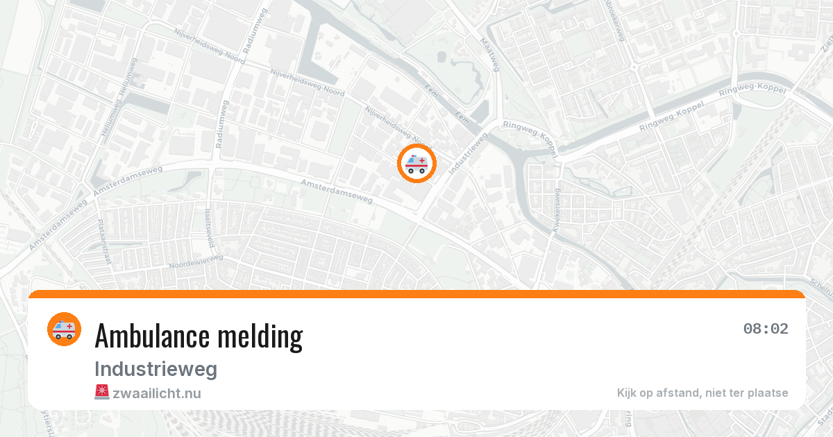 Ambulance melding — 7 jul 2026