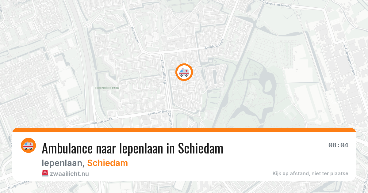 Ambulance naar Iepenlaan in Schiedam — 27 jul 2026