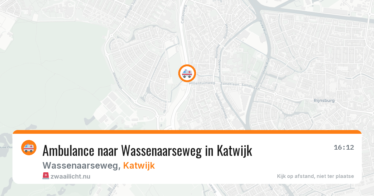 Ambulance naar Wassenaarseweg in Katwijk — 21 jul 2026