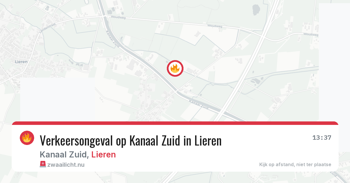 Verkeersongeval op Kanaal Zuid in Lieren — 10 jul 2026