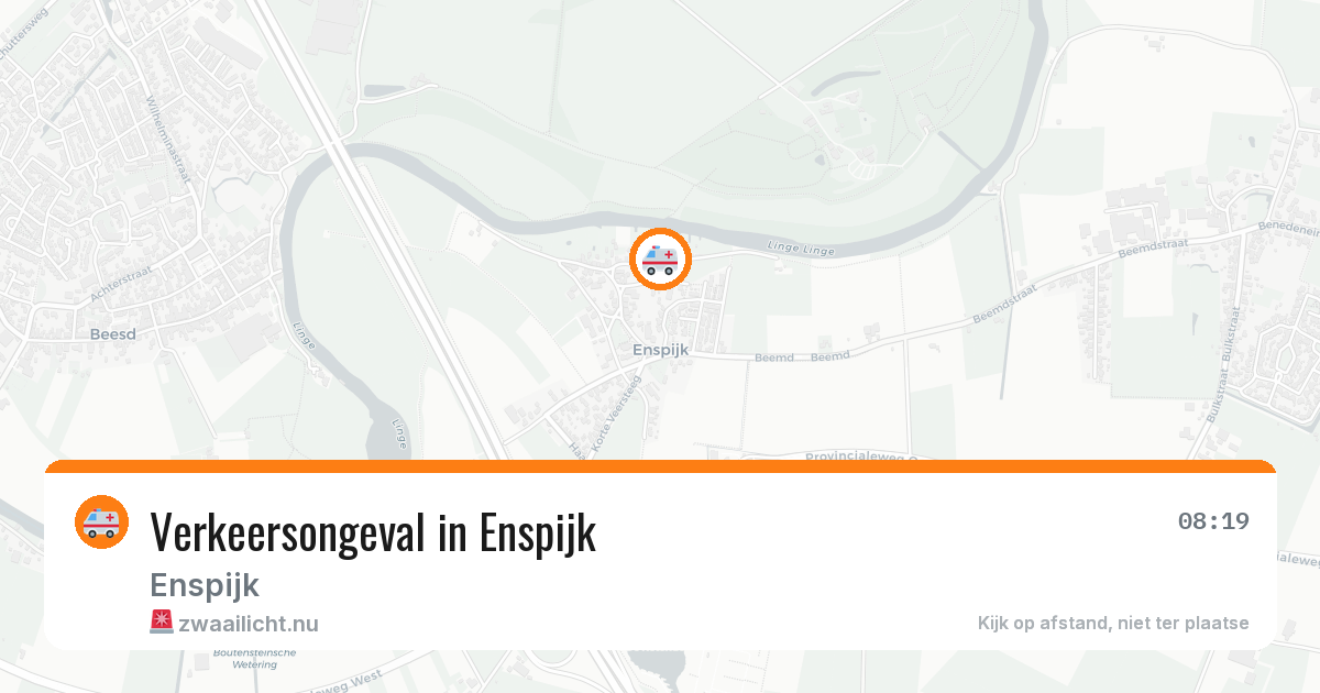 Verkeersongeval in Enspijk — 19 mei 2026