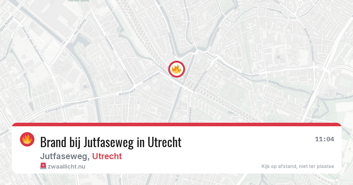 Brand bij Jutfaseweg in Utrecht — 4 mrt 2026
