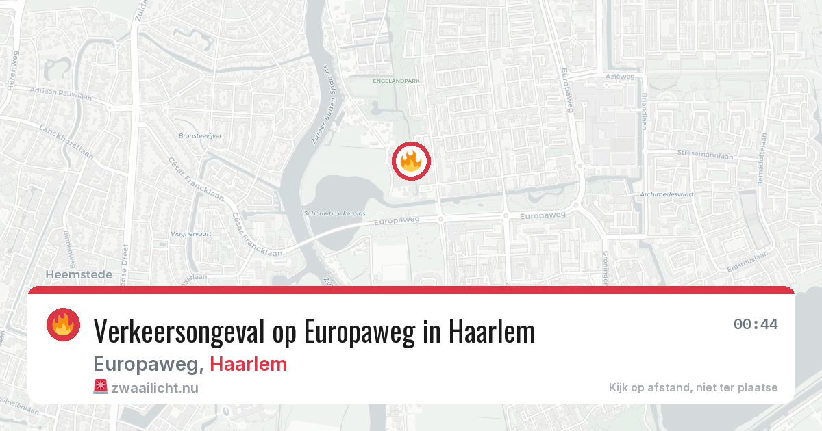 Verkeersongeval op Europaweg in Haarlem — 4 apr 2026