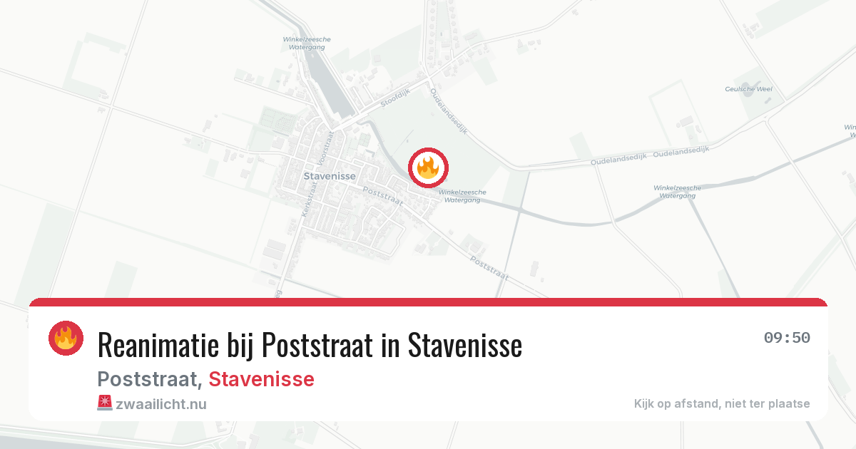 Reanimatie bij Poststraat in Stavenisse — 21 jul 2026