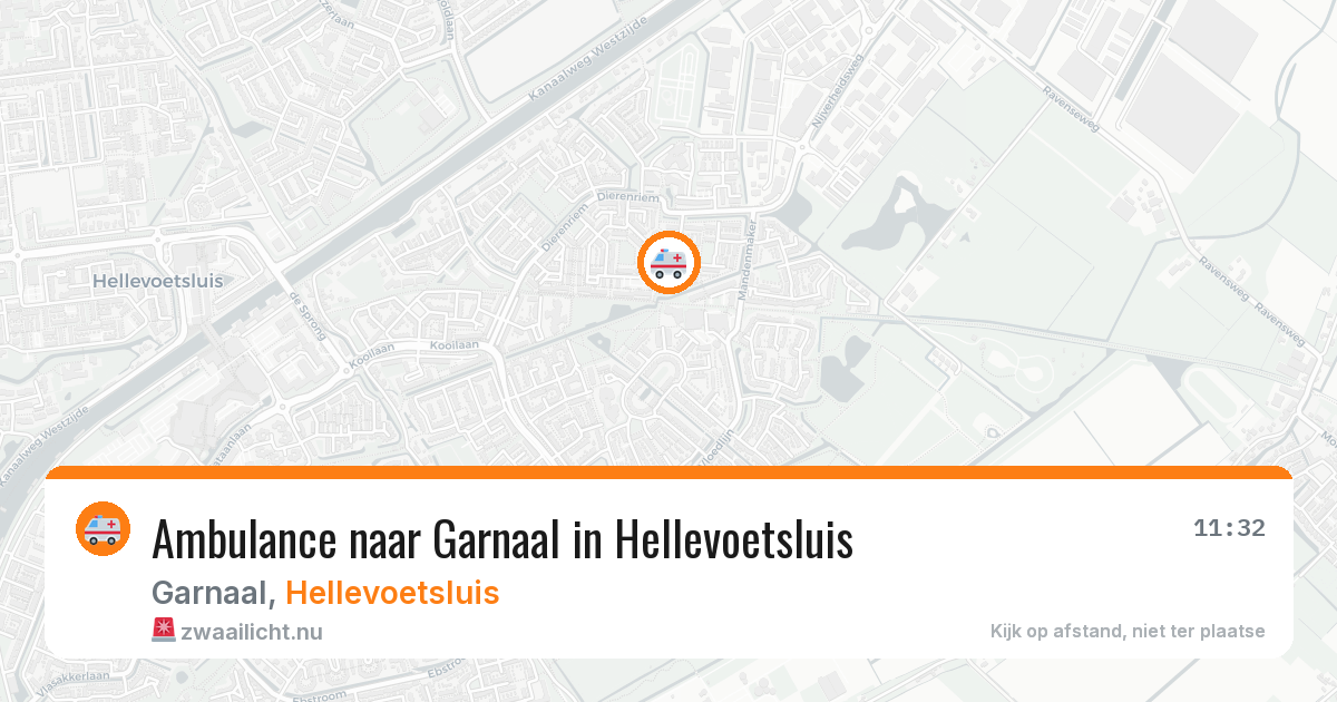 Ambulance naar Garnaal in Hellevoetsluis — 22 jul 2026