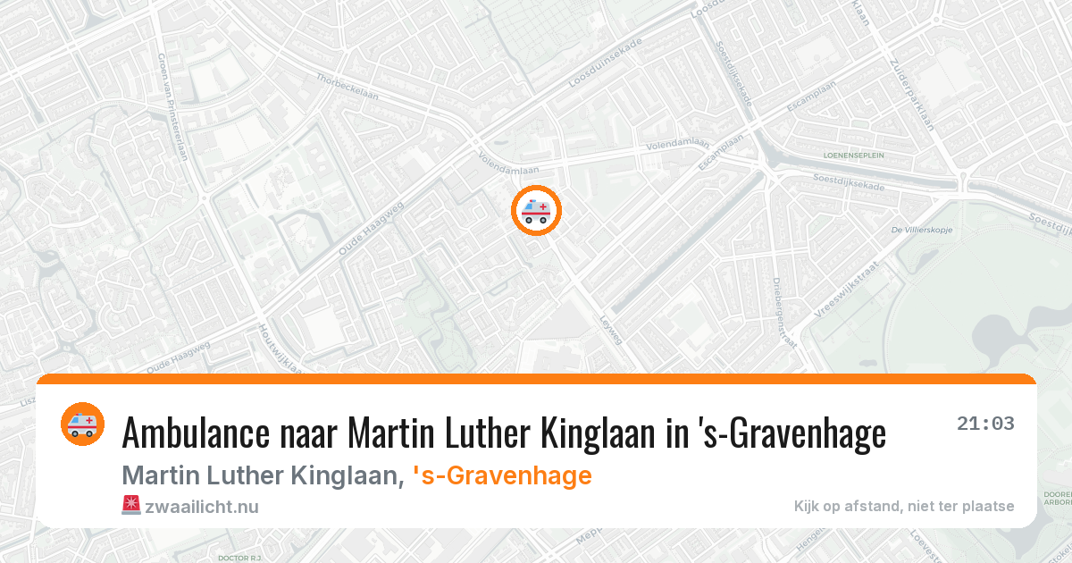 Ambulance naar Martin Luther Kinglaan in 's-Gravenhage — 2 jun 2026