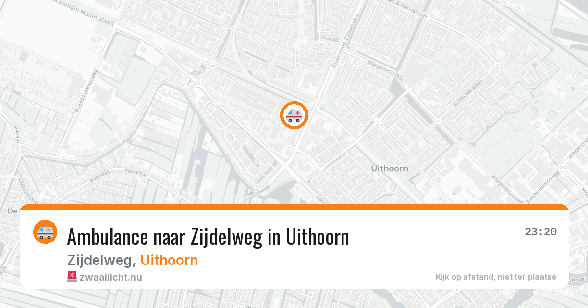 Ambulance naar Zijdelweg in Uithoorn — 17 apr 2026