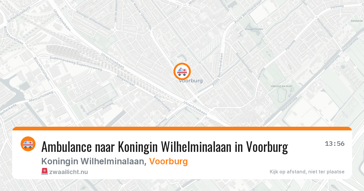 Ambulance naar Koningin Wilhelminalaan in Voorburg — 24 jul 2026
