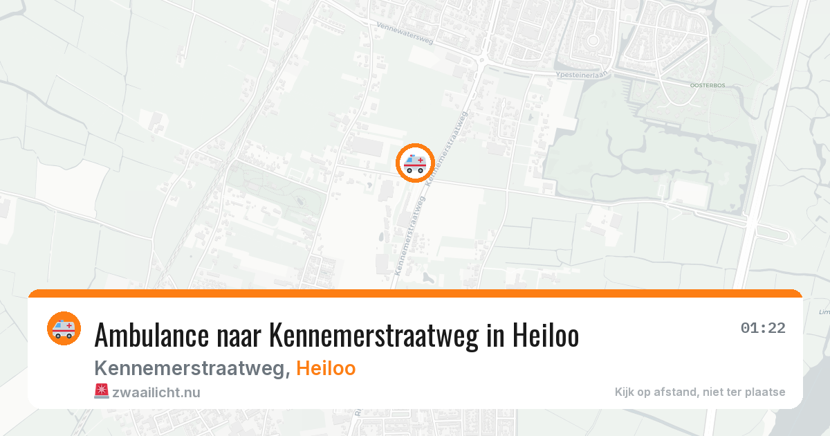 Ambulance naar Kennemerstraatweg in Heiloo — 9 mei 2026