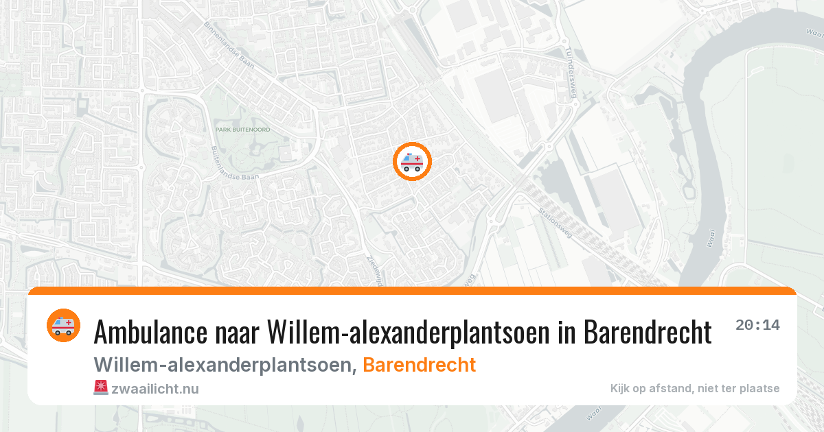 Ambulance naar Willem-alexanderplantsoen in Barendrecht — 20 mei 2026