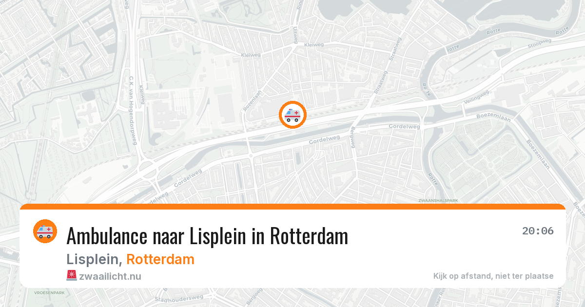 Ambulance naar Lisplein in Rotterdam — 12 jul 2026