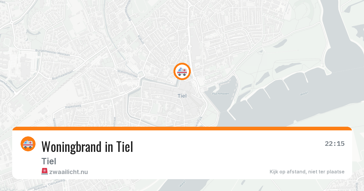 Woningbrand in Tiel — 12 jul 2026