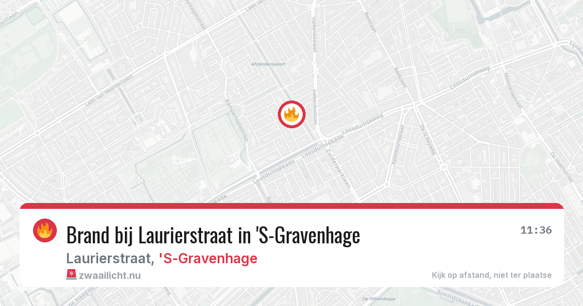 Brand bij Laurierstraat in 'S-Gravenhage — 27 mei 2026