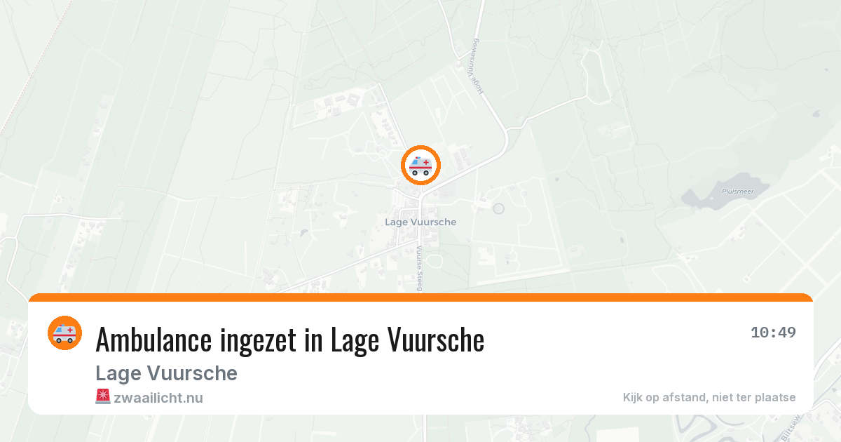 Ambulance ingezet in Lage Vuursche — 2 apr 2026