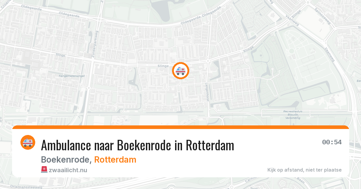 Ambulance naar Boekenrode in Rotterdam — 12 mei 2026