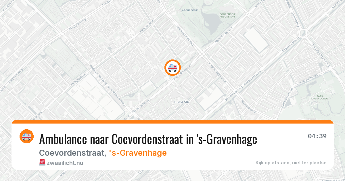 Ambulance naar Coevordenstraat in 's-Gravenhage — 21 feb 2026