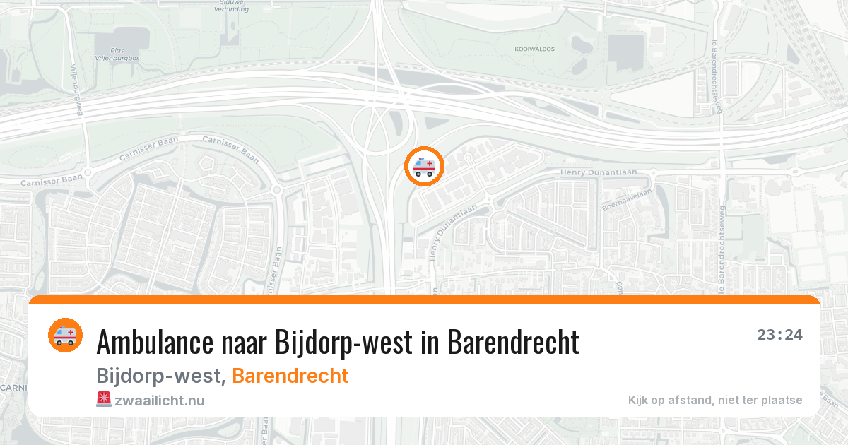 Ambulance naar Bijdorp-west in Barendrecht — 1 jun 2026