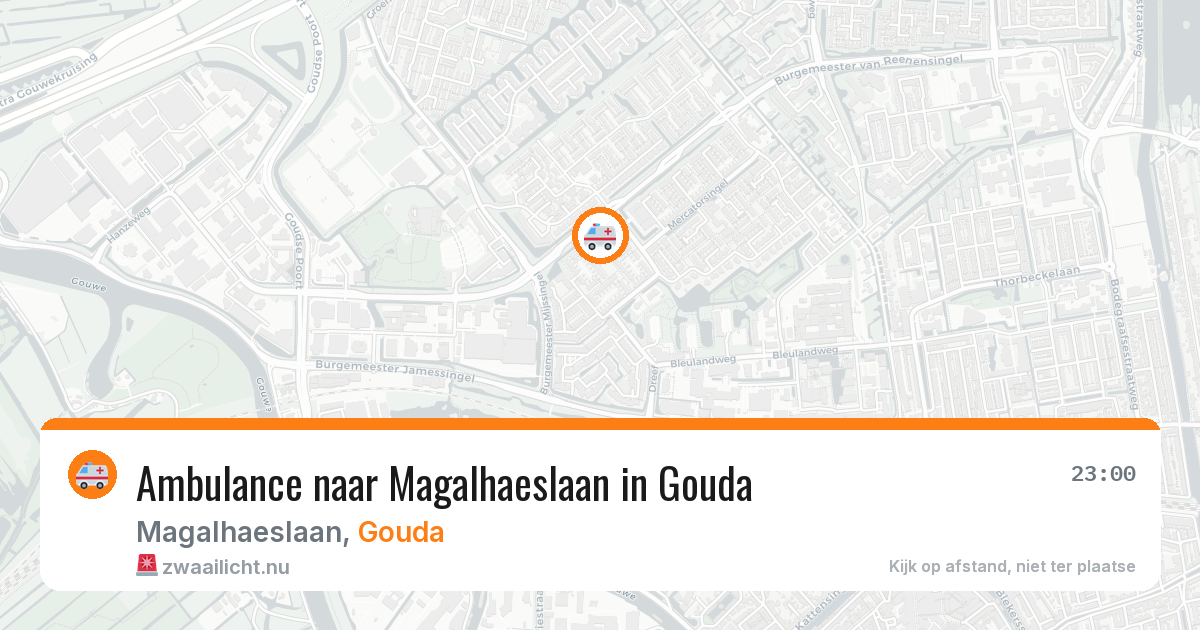 Ambulance naar Magalhaeslaan in Gouda — 10 jul 2026