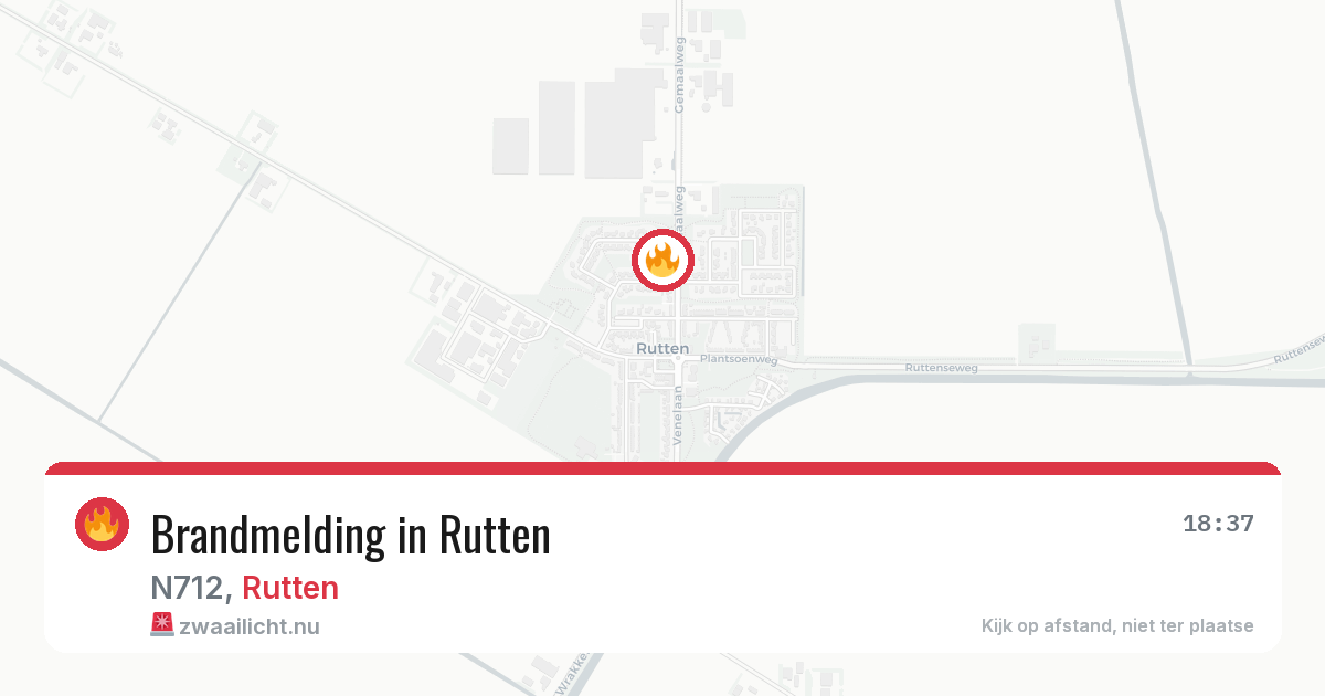 Brandmelding in Rutten — 5 jun 2026