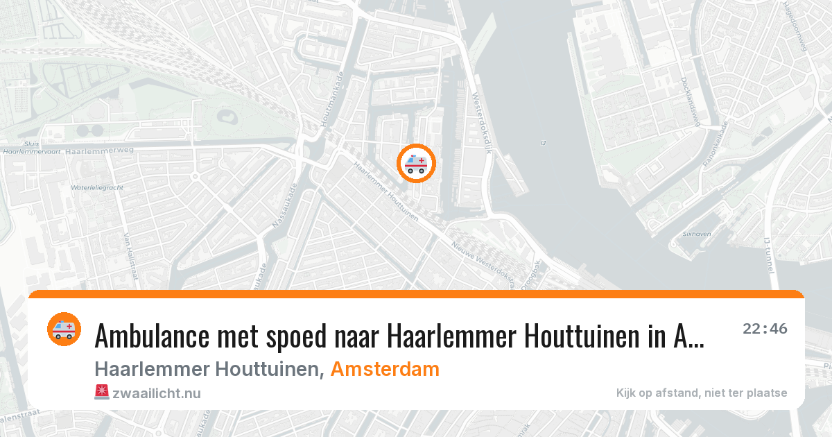 Ambulance met spoed naar Haarlemmer Houttuinen in Amsterdam — 28 mei 2026