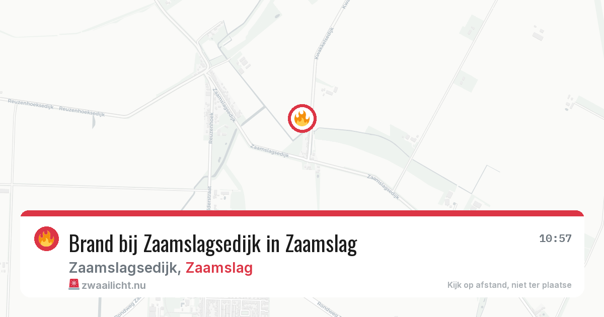 Brand bij Zaamslagsedijk in Zaamslag — 19 jul 2026