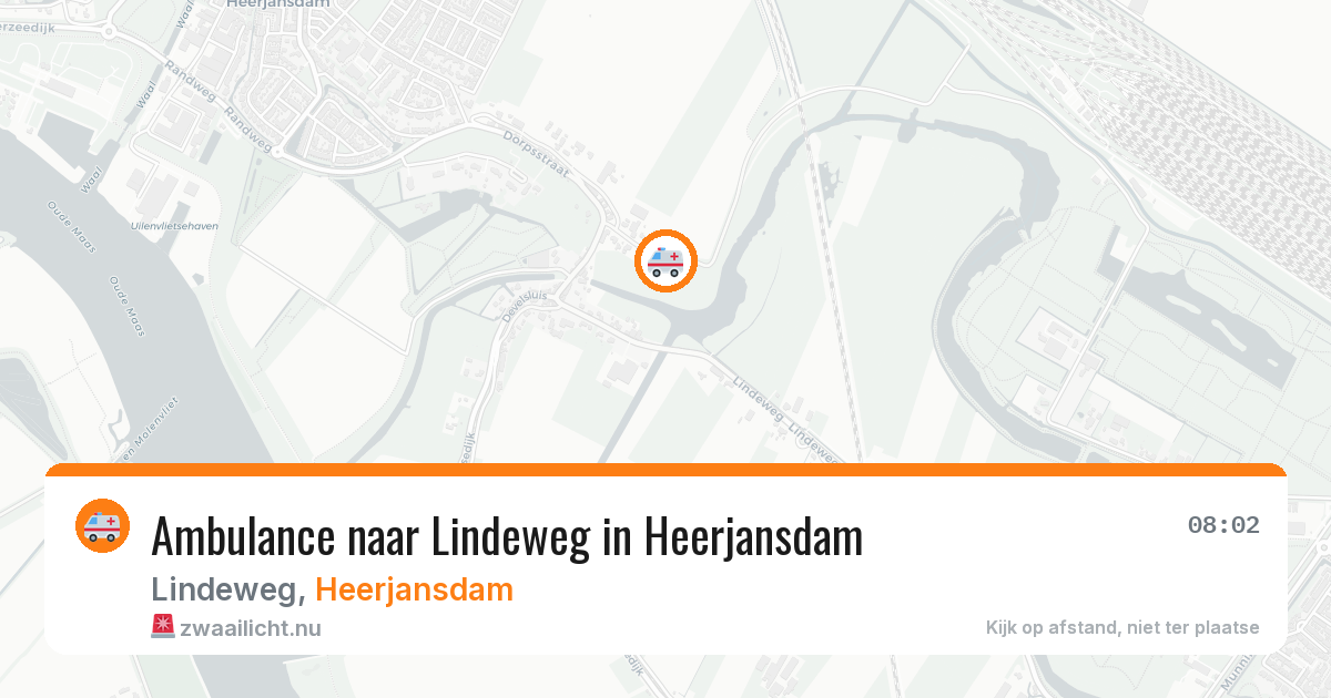 Ambulance naar Lindeweg in Heerjansdam — 21 jul 2026
